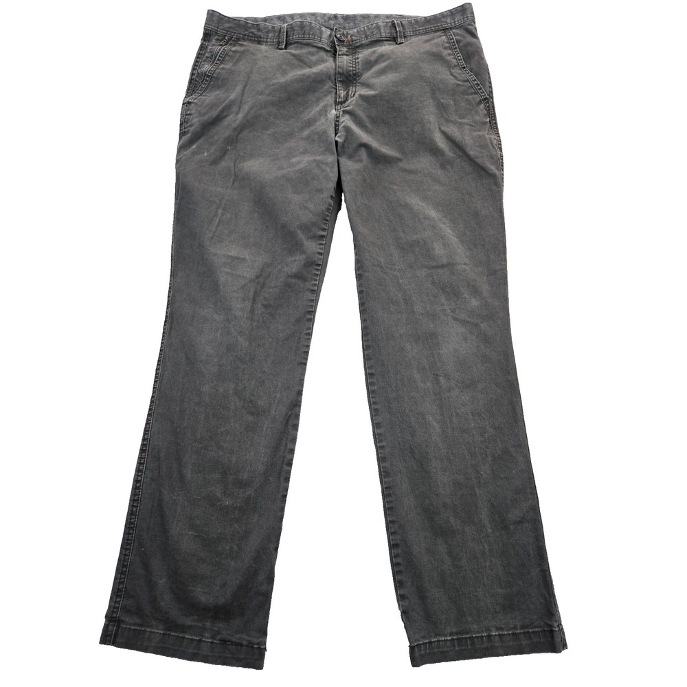 Weatherproof Vintage Pants Mens Size 40 x 32 Grey Chino Pants Straight Casual